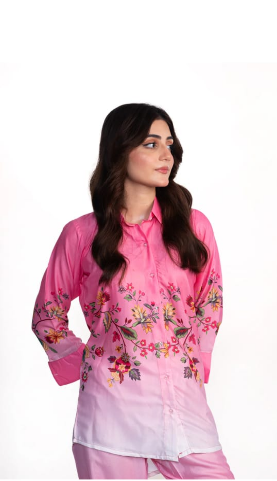 Pinkish Print 2 Pcs Dress