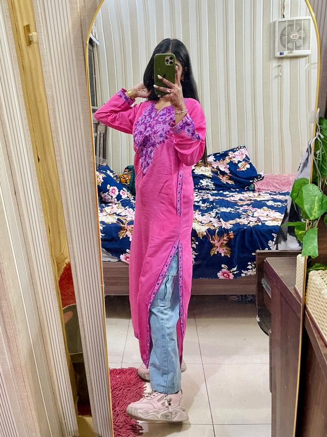 Phiran Embroided Long Kurti 🎀