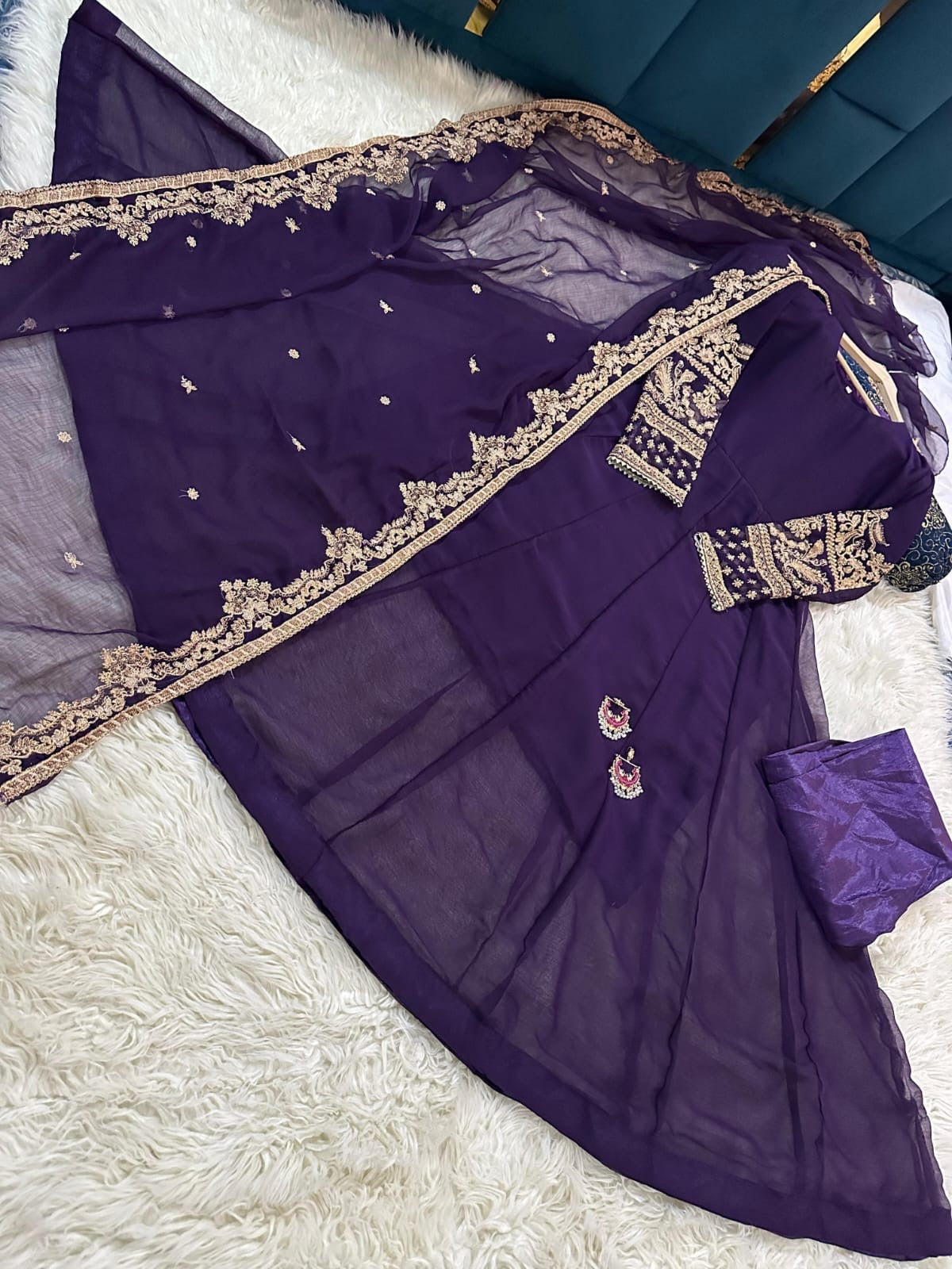 Sequence Tilla Embroided Three Peices Eid Pret