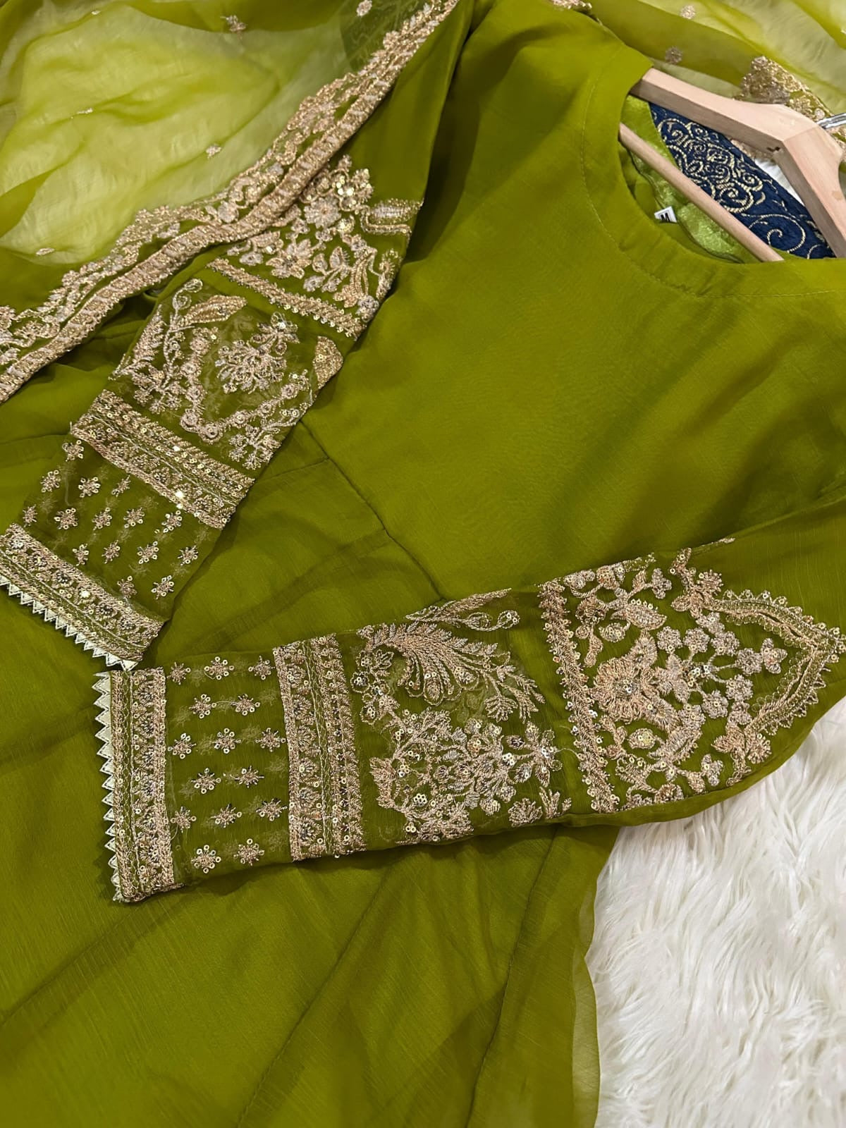 Sequence Tilla Embroided Three Peices Eid Pret