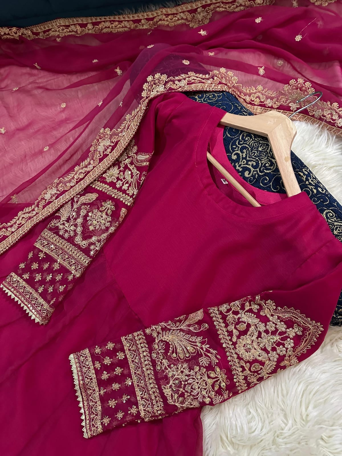 Sequence Tilla Embroided Three Peices Eid Pret