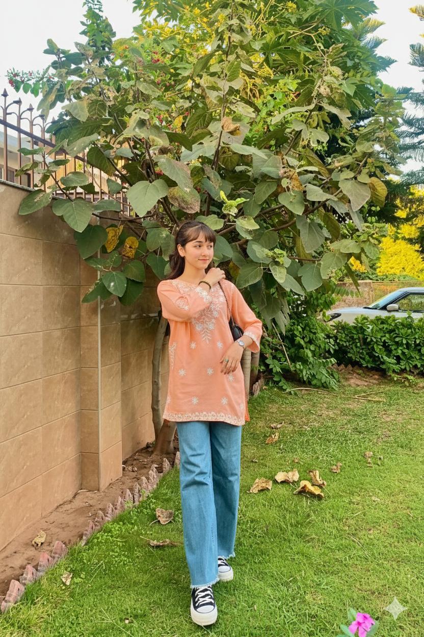 Indian Embroided Kurti In Short