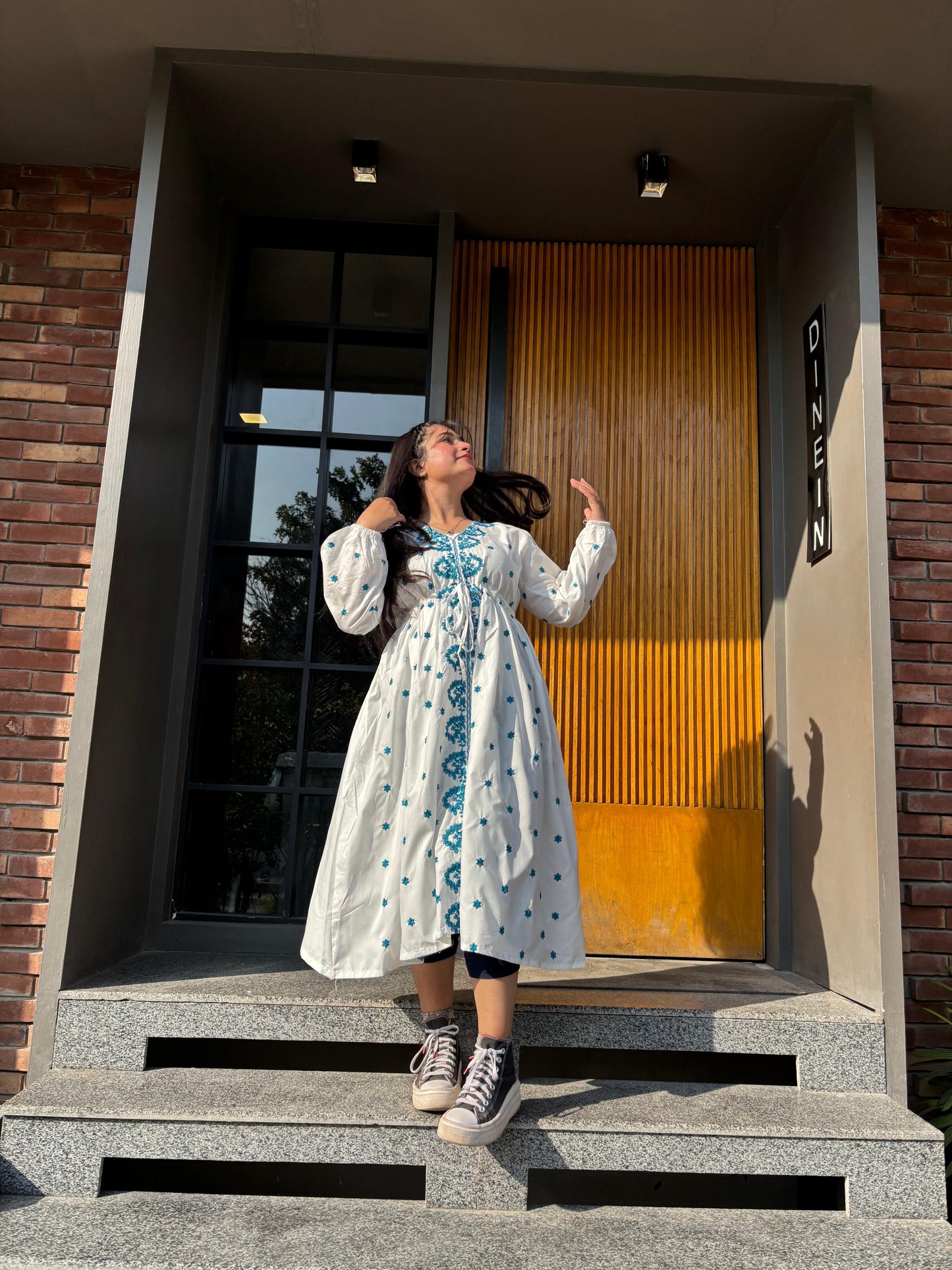 Flor Embroidered Dress