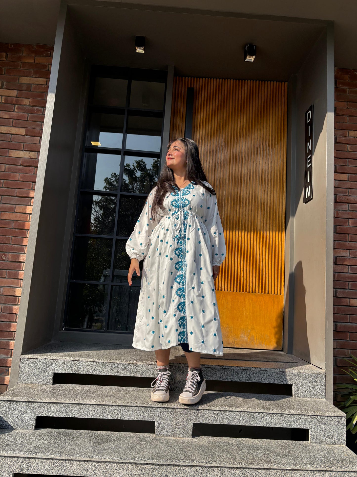 Flor Embroidered Dress