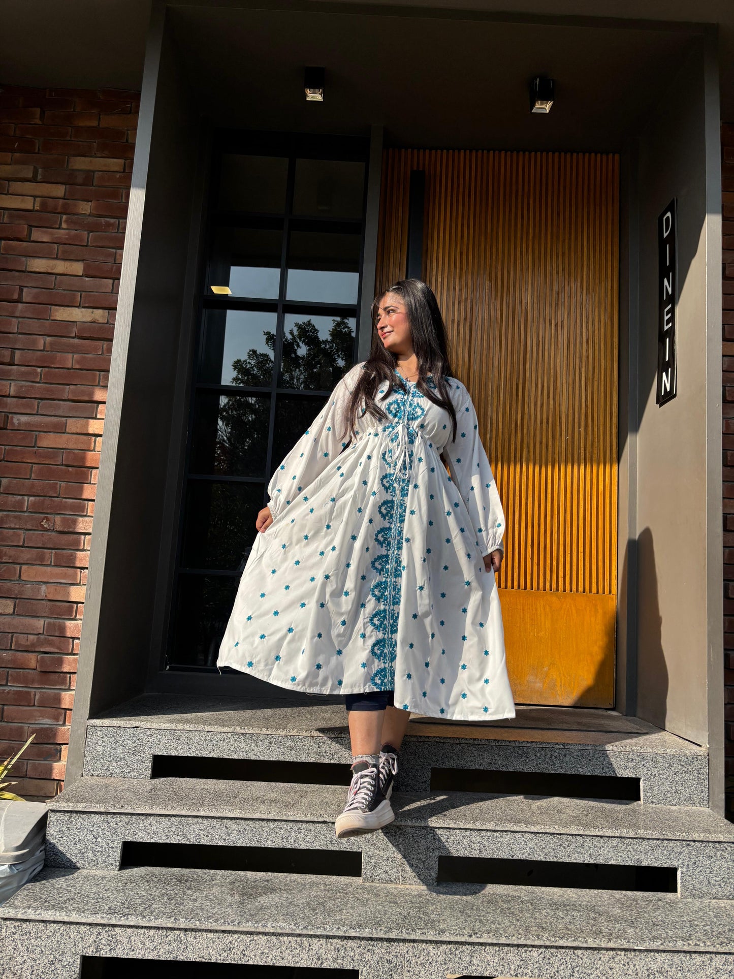 Flor Embroidered Dress